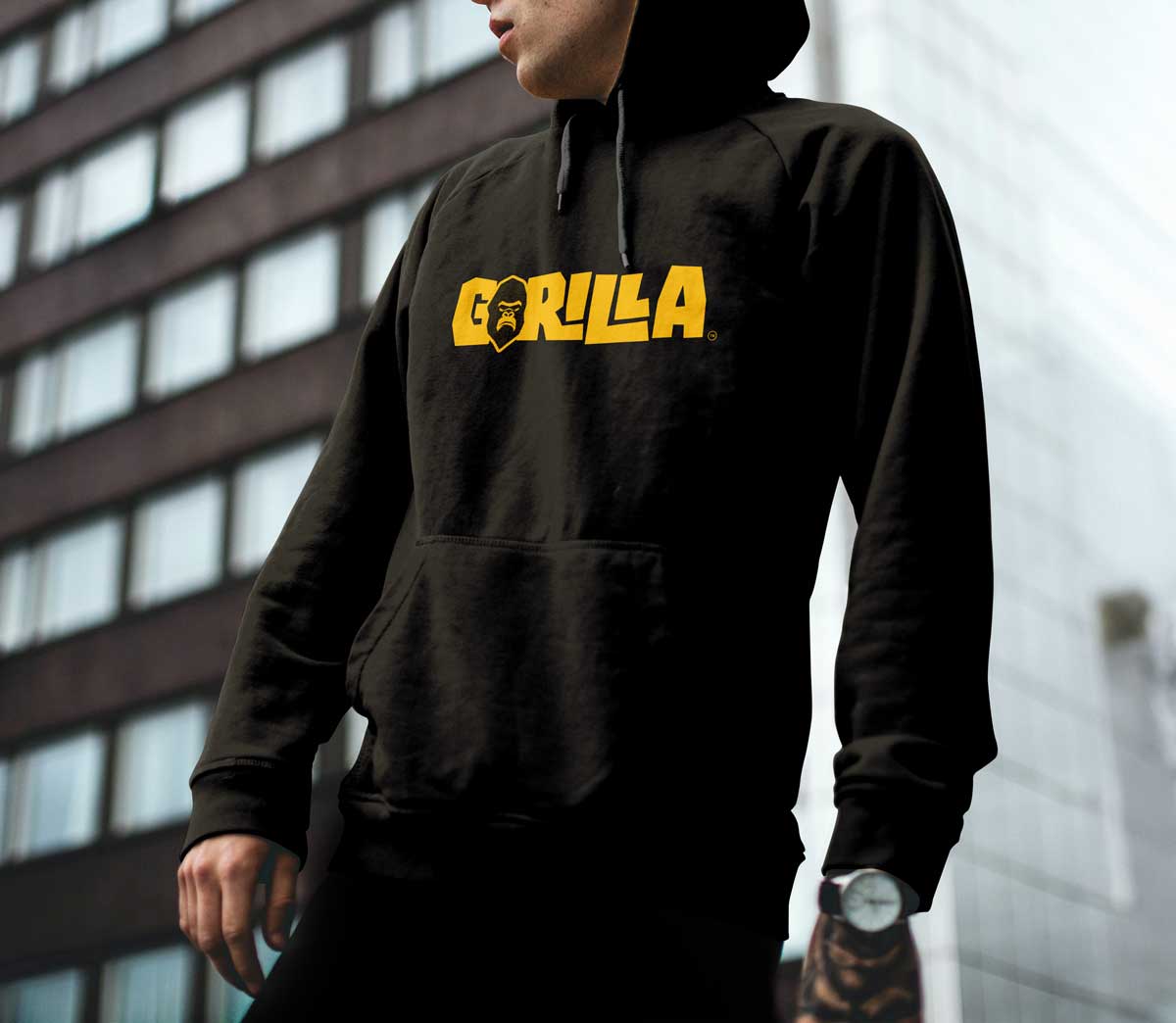 BraveGorilla branded hoodie
