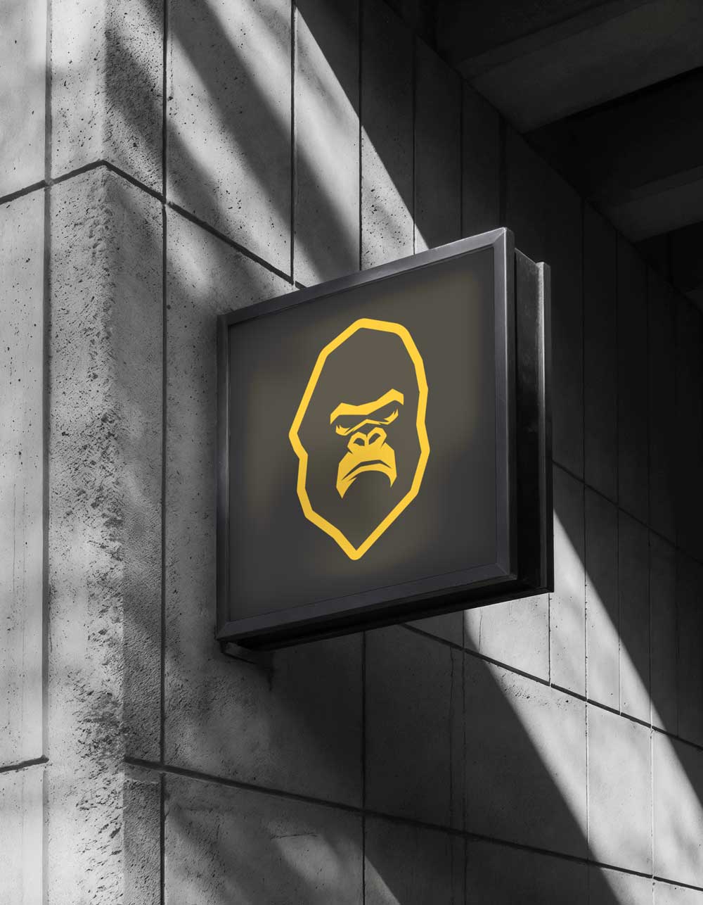 Branded wall mural